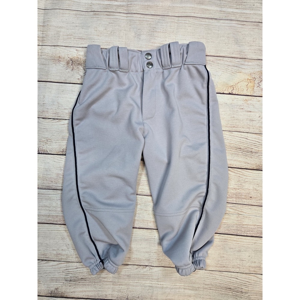 EvoShield Youth Baseball Knicker Pants Gray Performance Knickers YM Navy Piping
